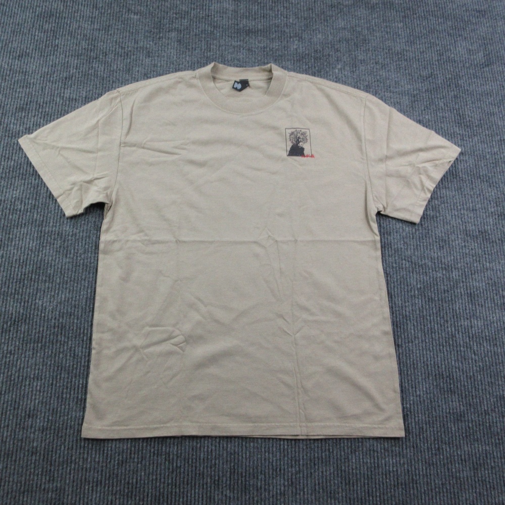 Gabimaru Shirt Mens L Beige Crew Neck Cotton Jersey Anime AS Colour Graphic Tee